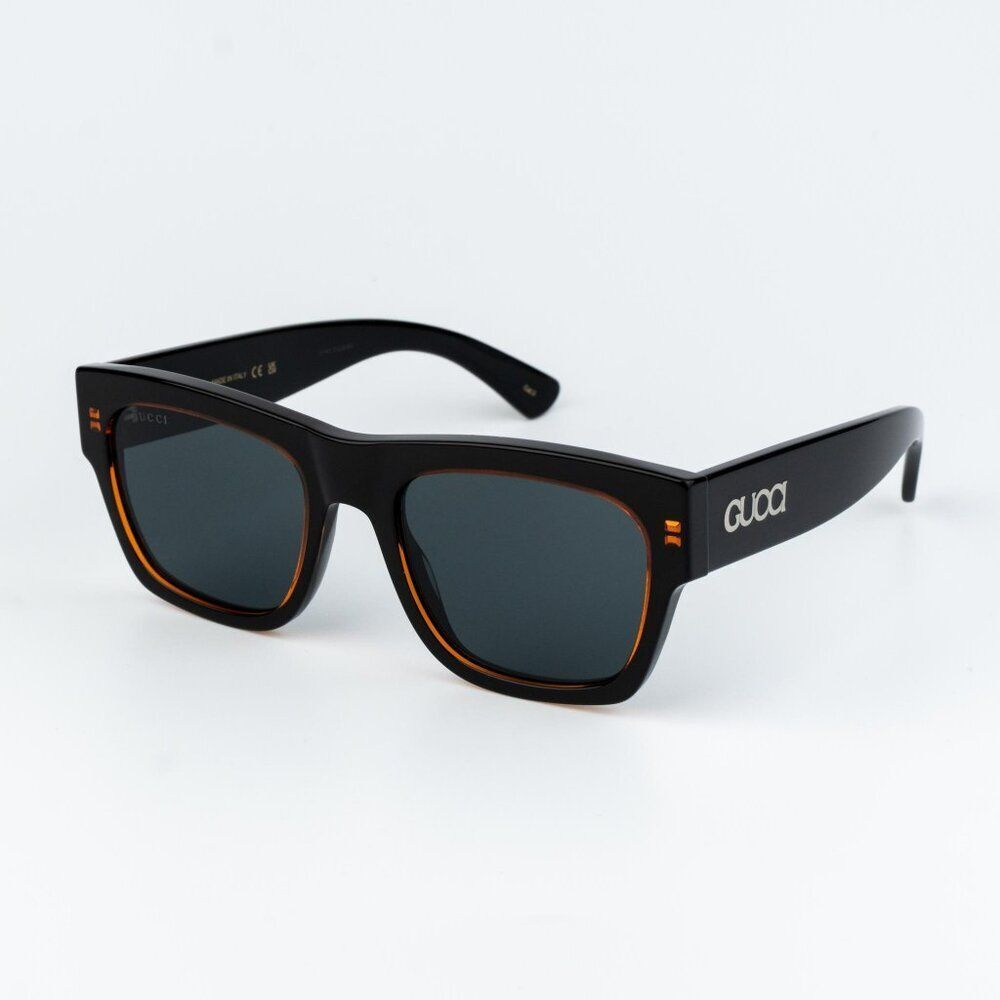 Gucci Women Sunglasses Black Blue Square GG1793S 003 NEW AUTHENTIC - Picture 1 of 11